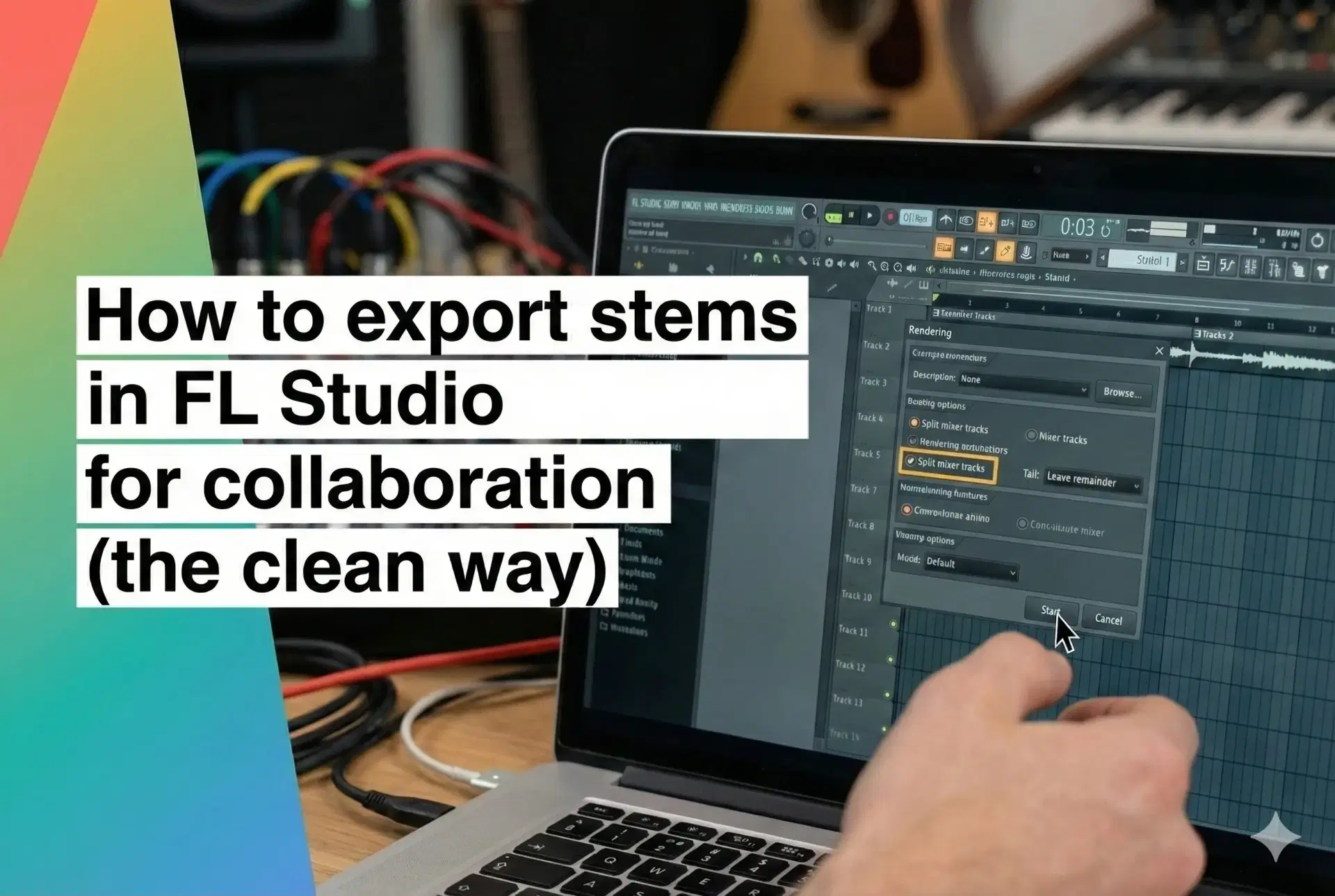 How to export stems in FL Studio for collaboration (the clean way)