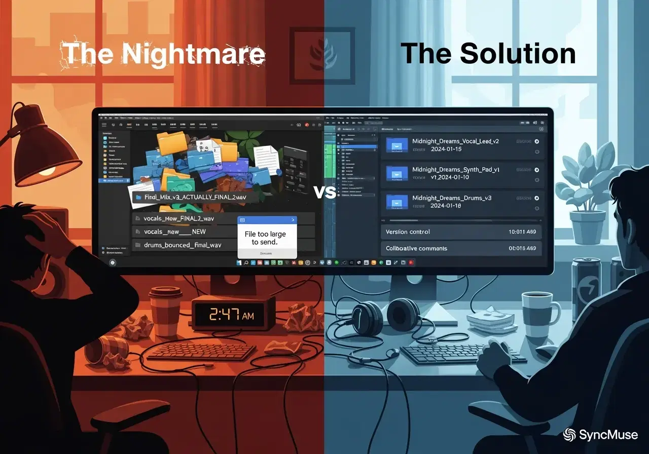 How to share music stems without losing your mind: a producer's guide to file management.