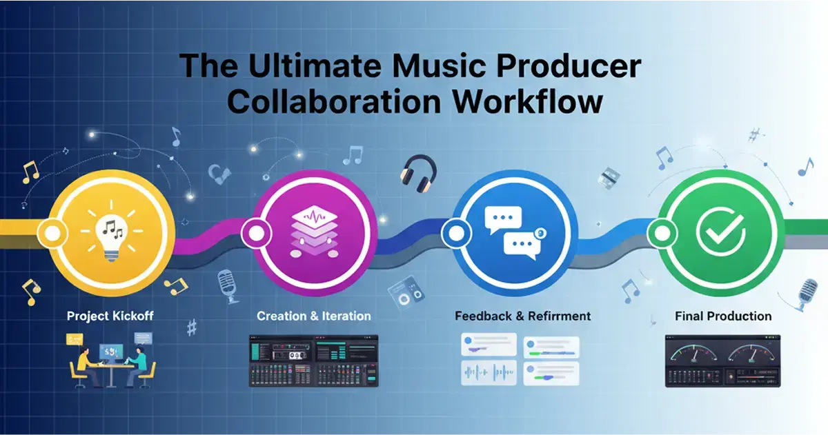 The ultimate music producer collaboration workflow: from chaos to creative flow.