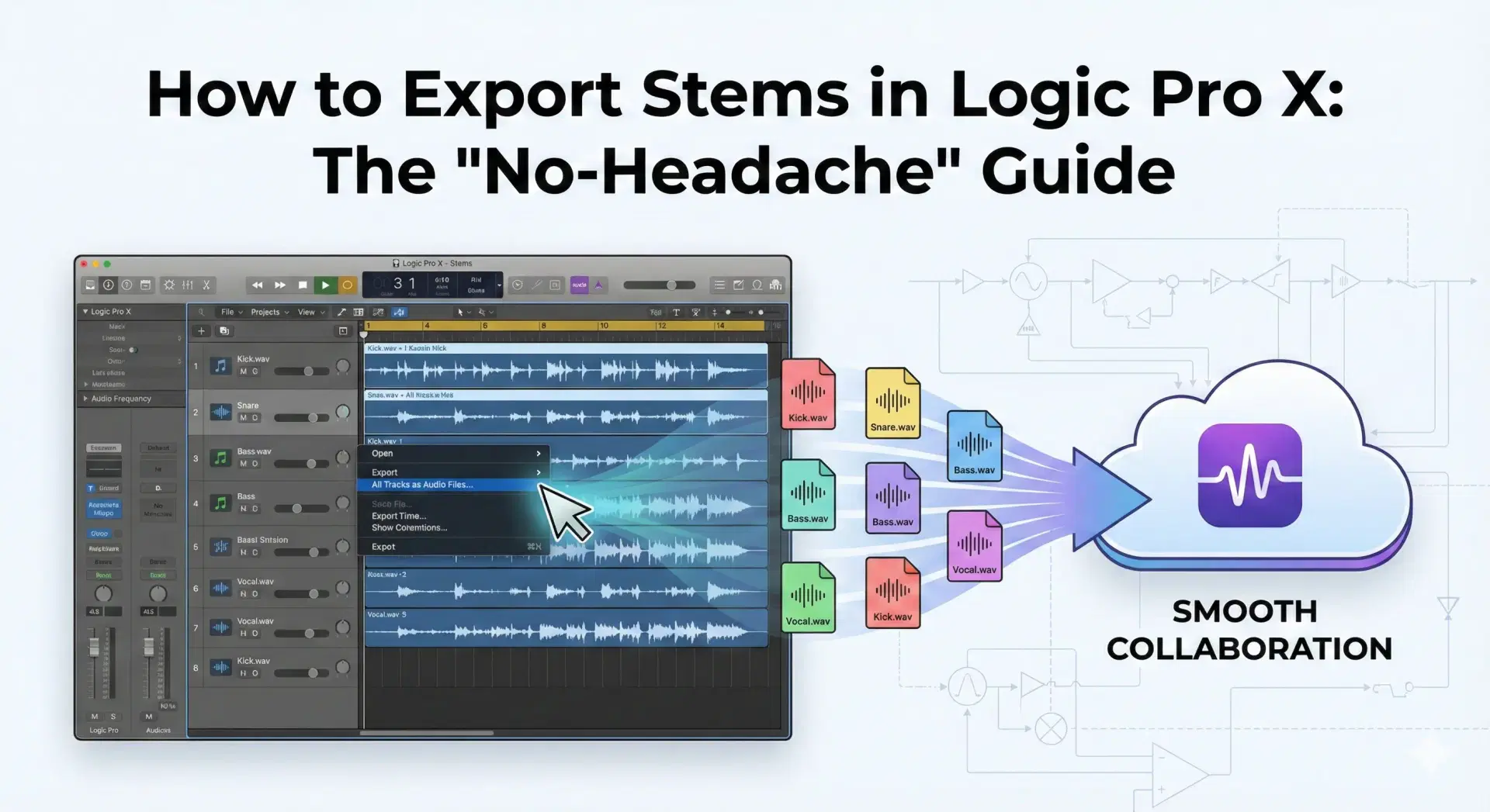 Export Stems in Logic Pro for Collaboration